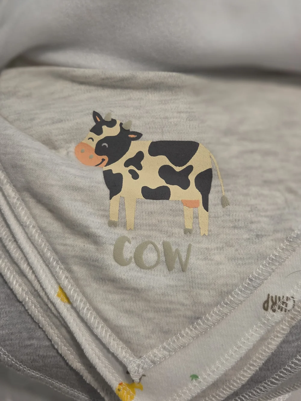Modern Baby Gray Rooster Bandana Bibs - 8 Pack